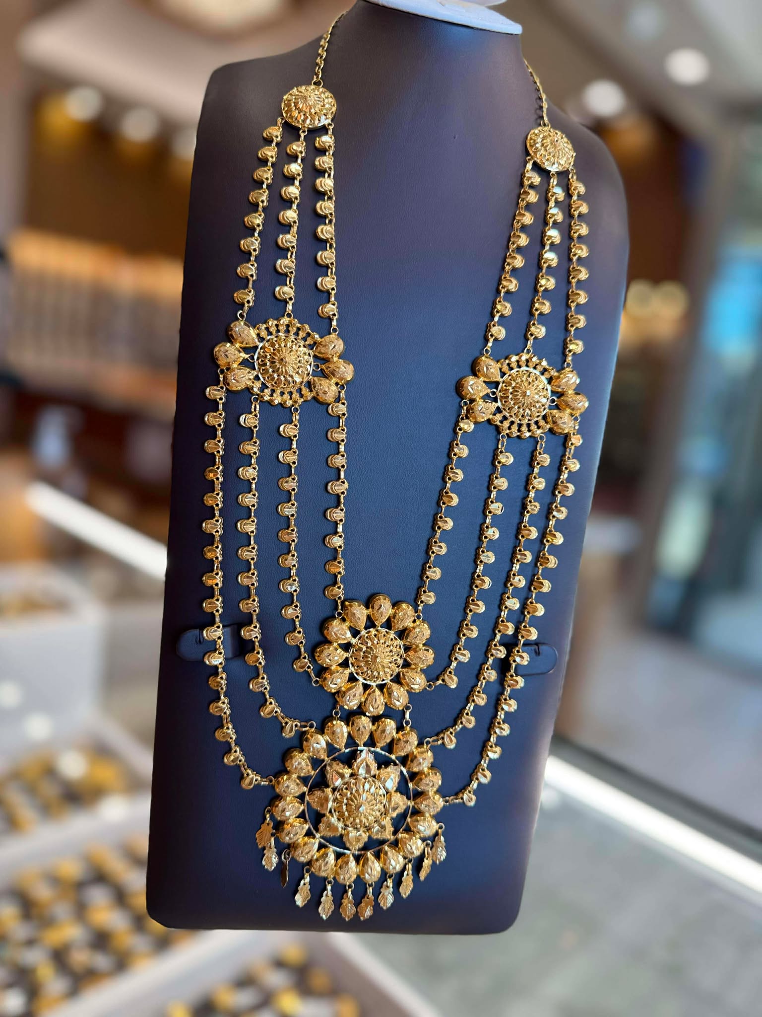 21K Gold Long Necklace - SW28852